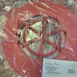 Pampered Chef Red Boil-Over Guard